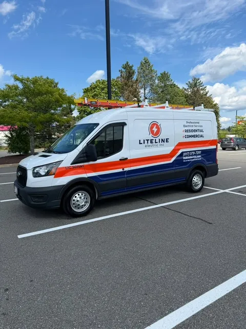 Liteline Electric Inc. Official Service Van - Licensed MA Electrician