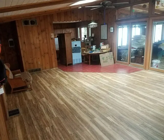 Hardwood to tile installation in Plymouth, NH from ADF Flooring LLC