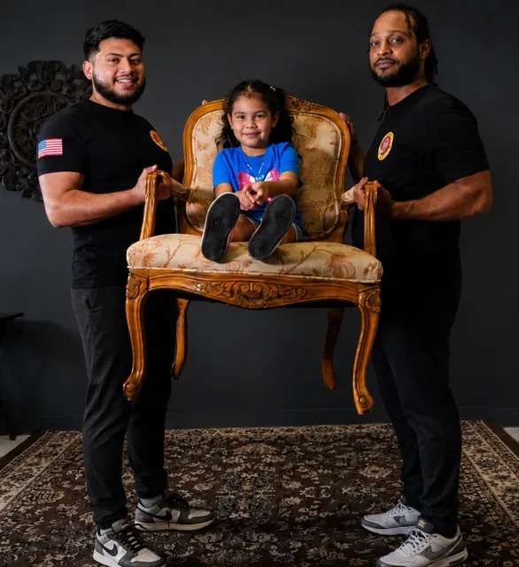 Speedy Moving crew handling items with care