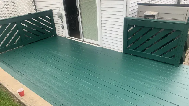 arcadia painting co. southampton, ma. deck painting