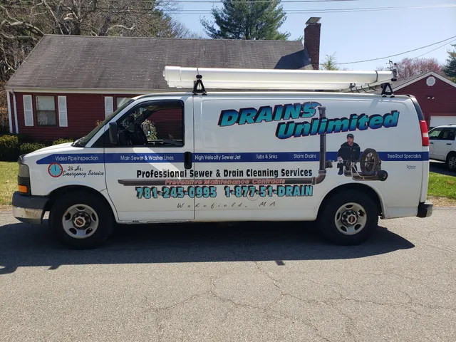 Drains Unlimited sewer and drain cleaning company work photo