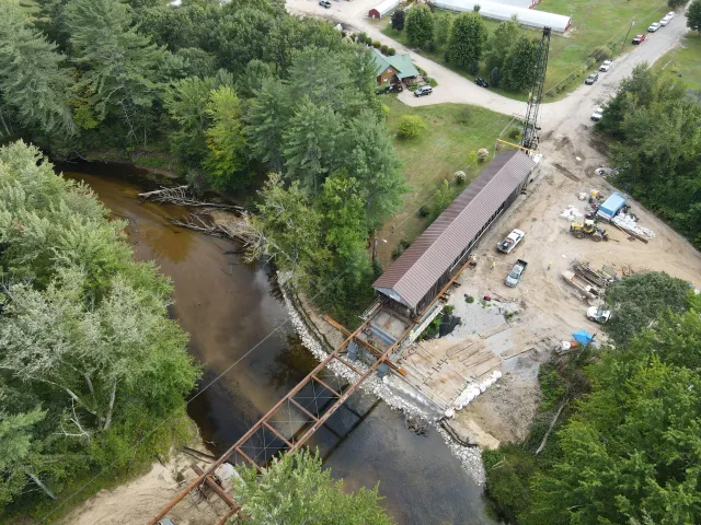 Covered Bridge Preservation:  Whittier Covered Bridge, Ossipee, New Hampshire