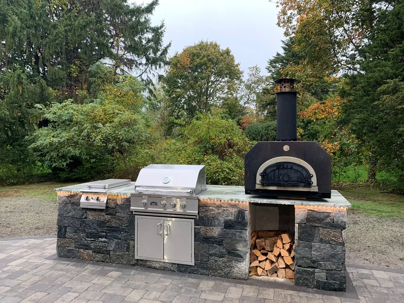 Wood Fired Brick Oven and Smoker 3 — Cape Cod, MA — MBR Landscaping
