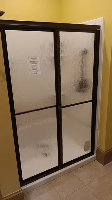 Shower Door Installation for a Bowed Opening in West Chesterfield, NH