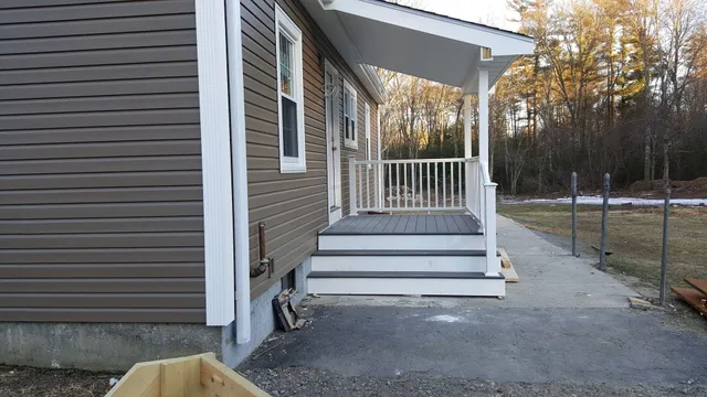 New composite deck and stairs built by Rumbay Construction