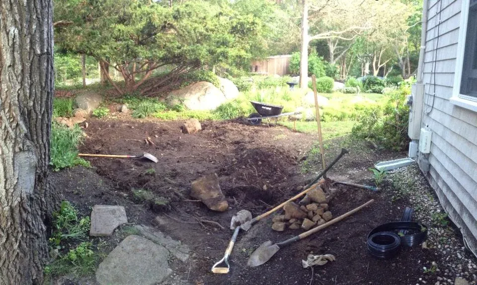 Patio installation. Scituate, MA