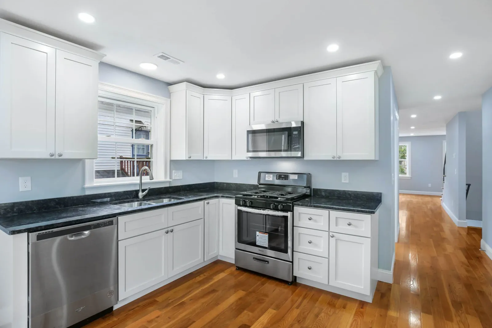 Modern kitchen renovation in Worcester County, MA — Titan Builders LLC home remodeling and ADU construction in Central Massachusetts.