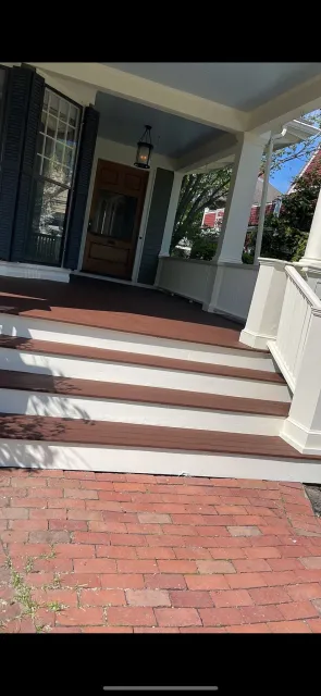 outdoor stair renovation and staining