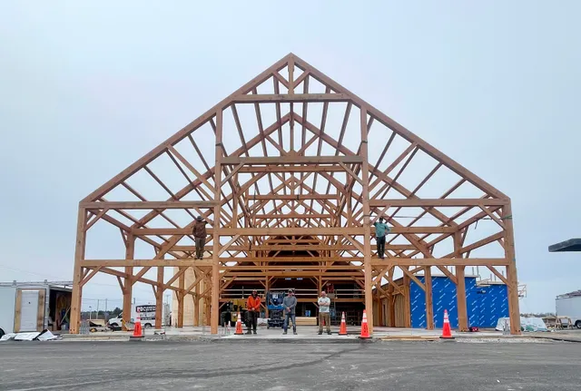 Timber Frames by R. A. Krouse Inc work photo
