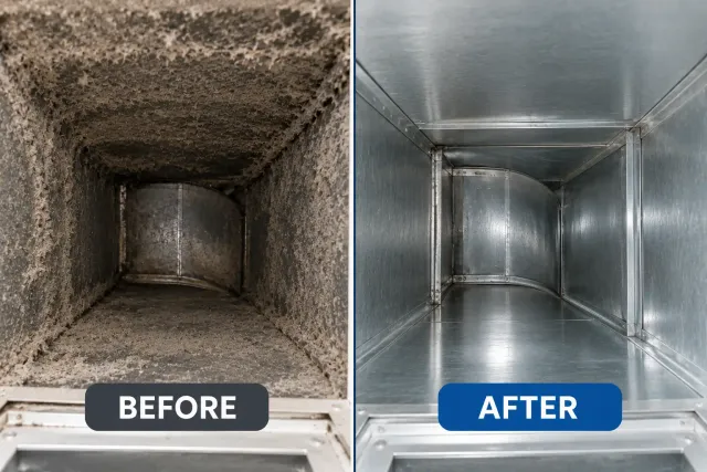 work photo from reliableheatingandairductcleaning.com