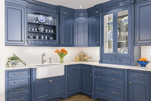 Blue English Country Kitchen