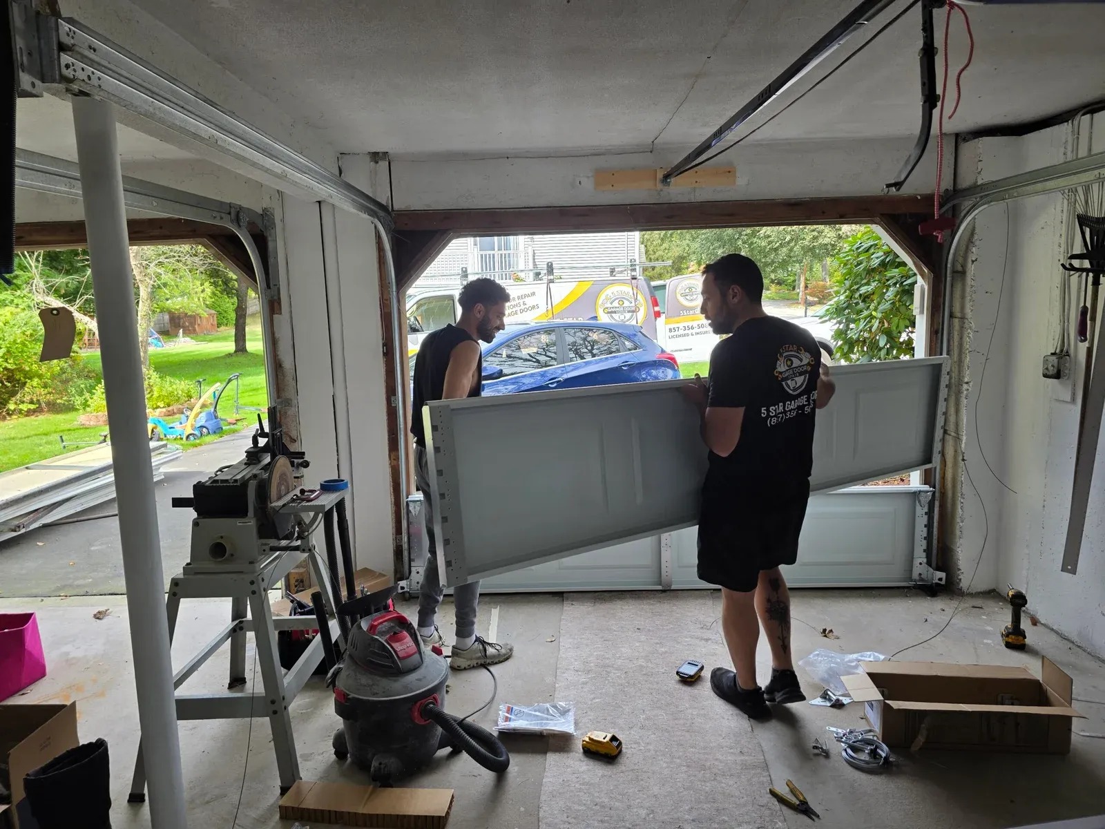 work photo from 5stargaragedoorsma.com
