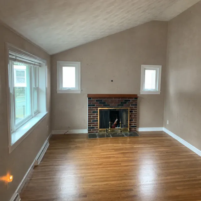 Fireplace Room Transformation before