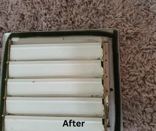 Clean vent after air duct cleaning Massachusetts by Clean Air Pro, free of dust and buildup.