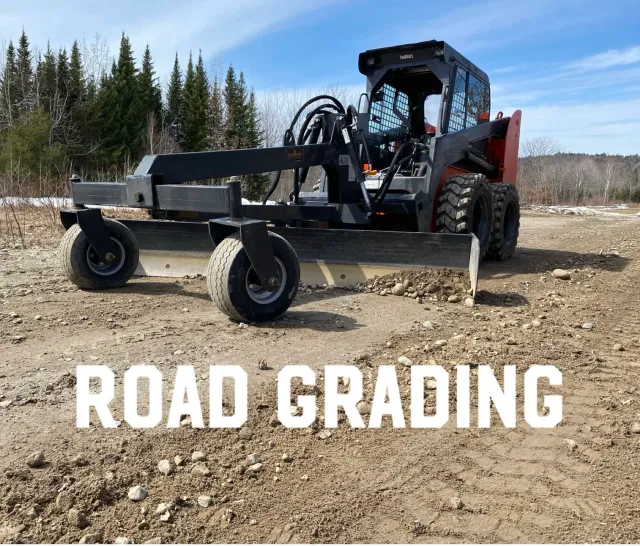 gravel road grading