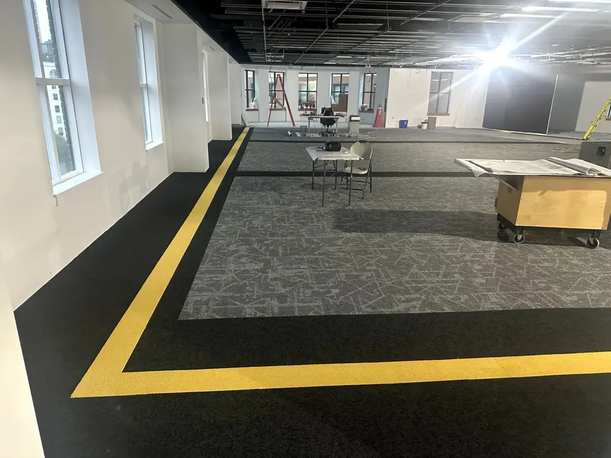 Commercial vinyl plank flooring installation Massachusetts
