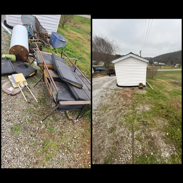 Yard Junk & Boat Seats — Before & After
