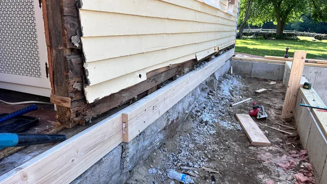A restored Massachusetts home after structural and water damage repair