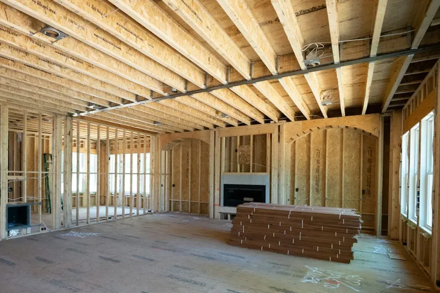 new home layout room in construction sagamore ma