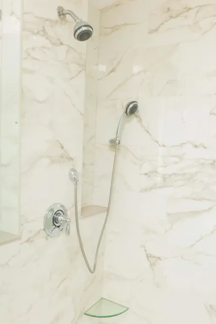 Standing shower remodel.