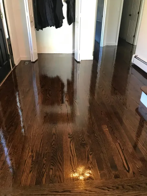 Hallway Refinish — Espresso Stain