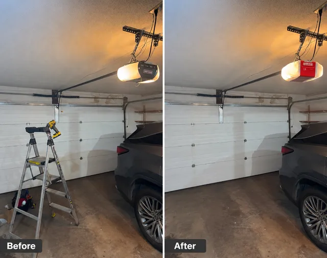 entrilift garage door repair work photo
