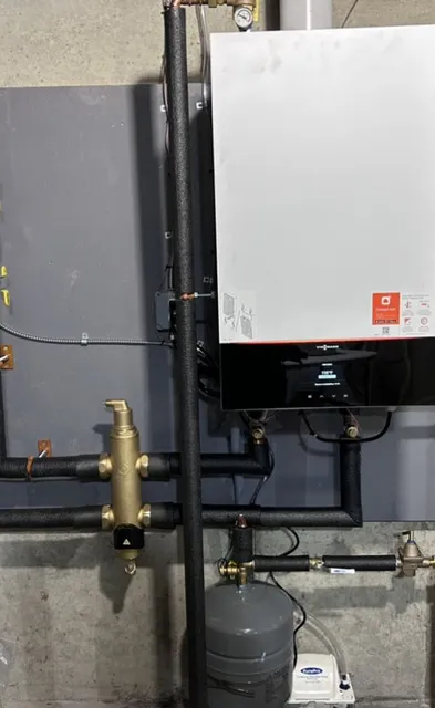 New Viessmann single zone boiler installation near Barrington NH