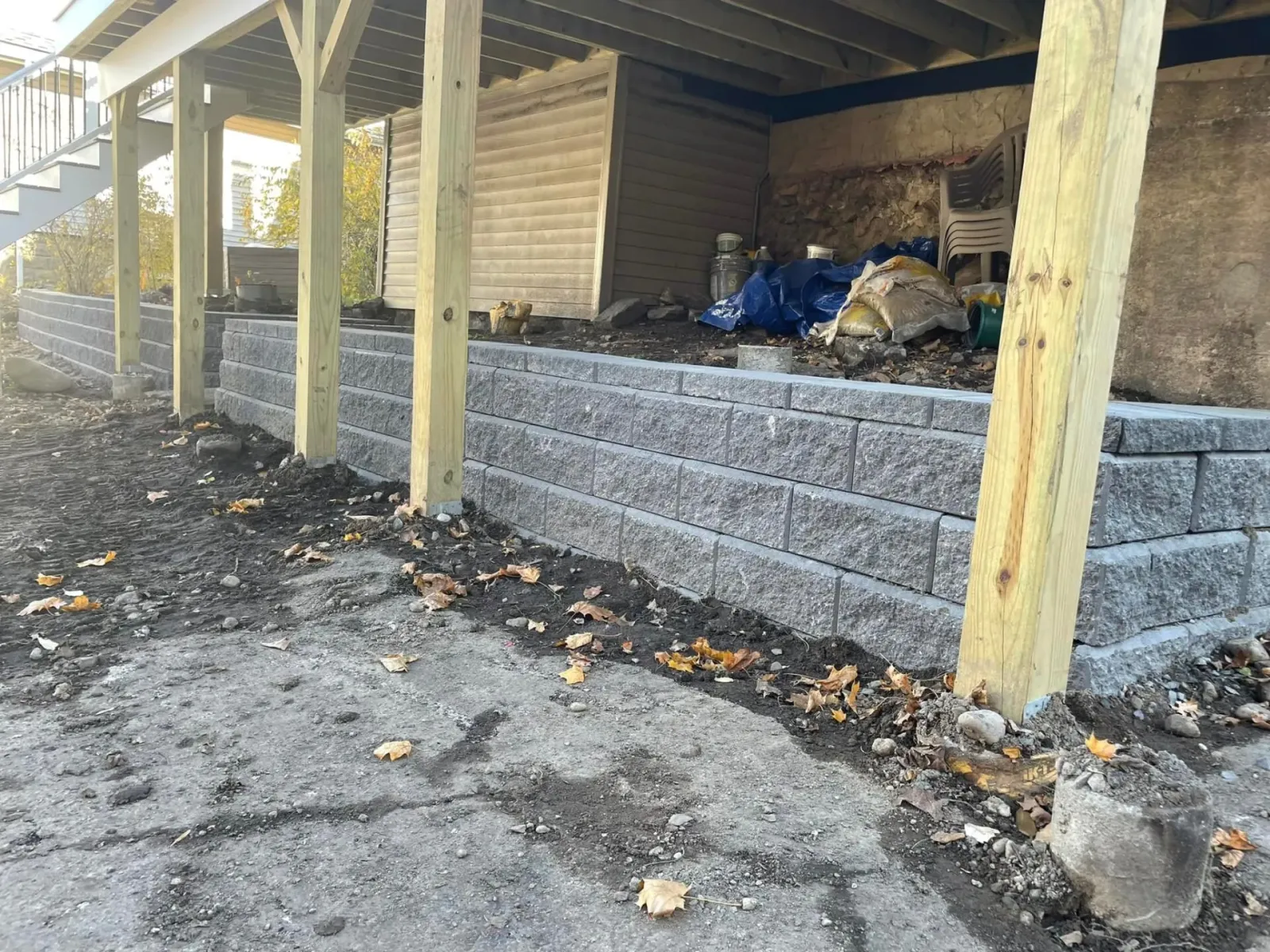 Patio installation
