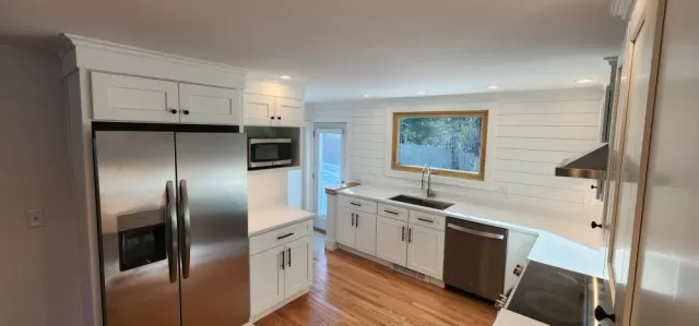 Kitchen fridge wall