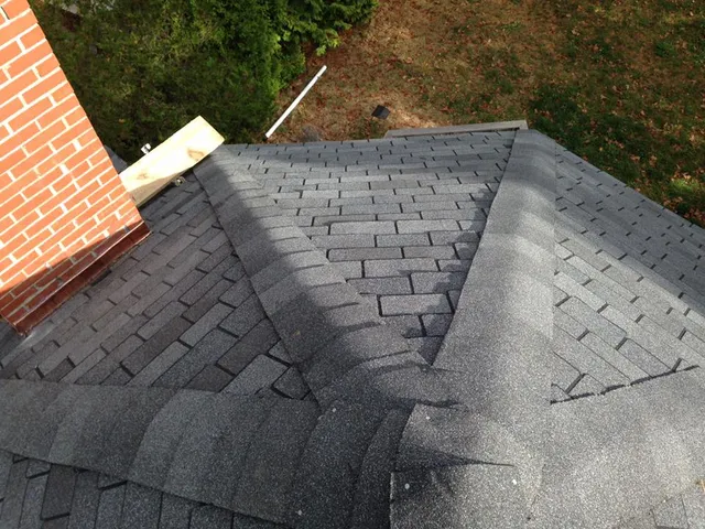 work photo from justroofingmaine.com