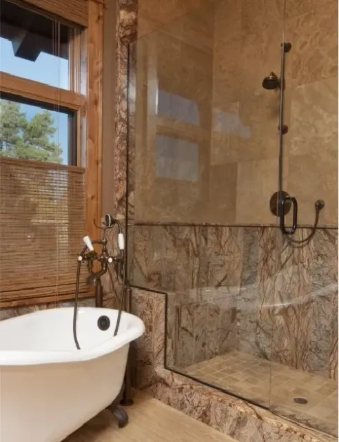 Shower Room With Glass Door — Worcester County, MA — Cassa Kitchen & Bath Design & Remodeling Center