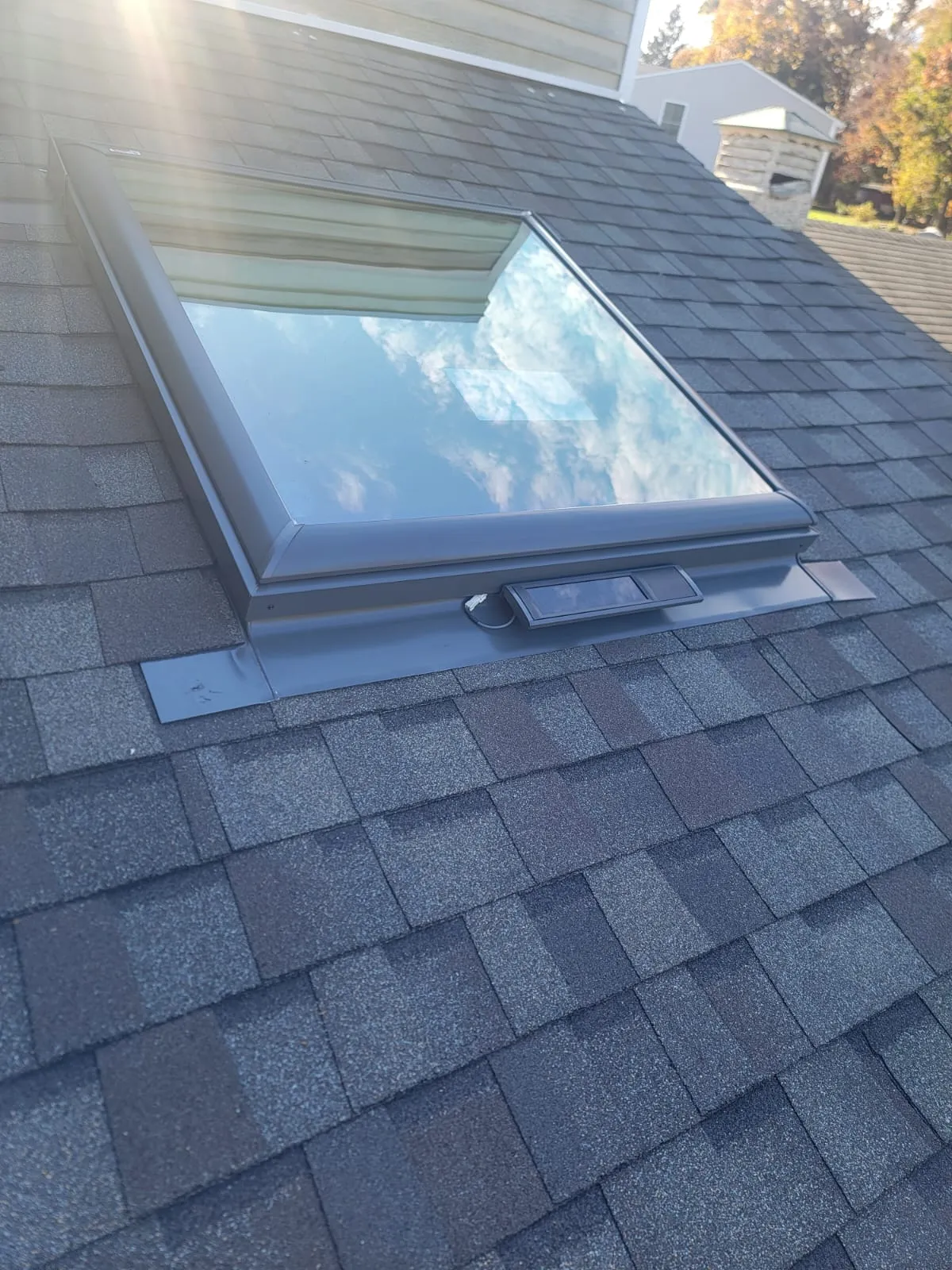 Completed skylight project in Rhode Island