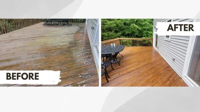 power washing, pressure washing, deck, hard wood