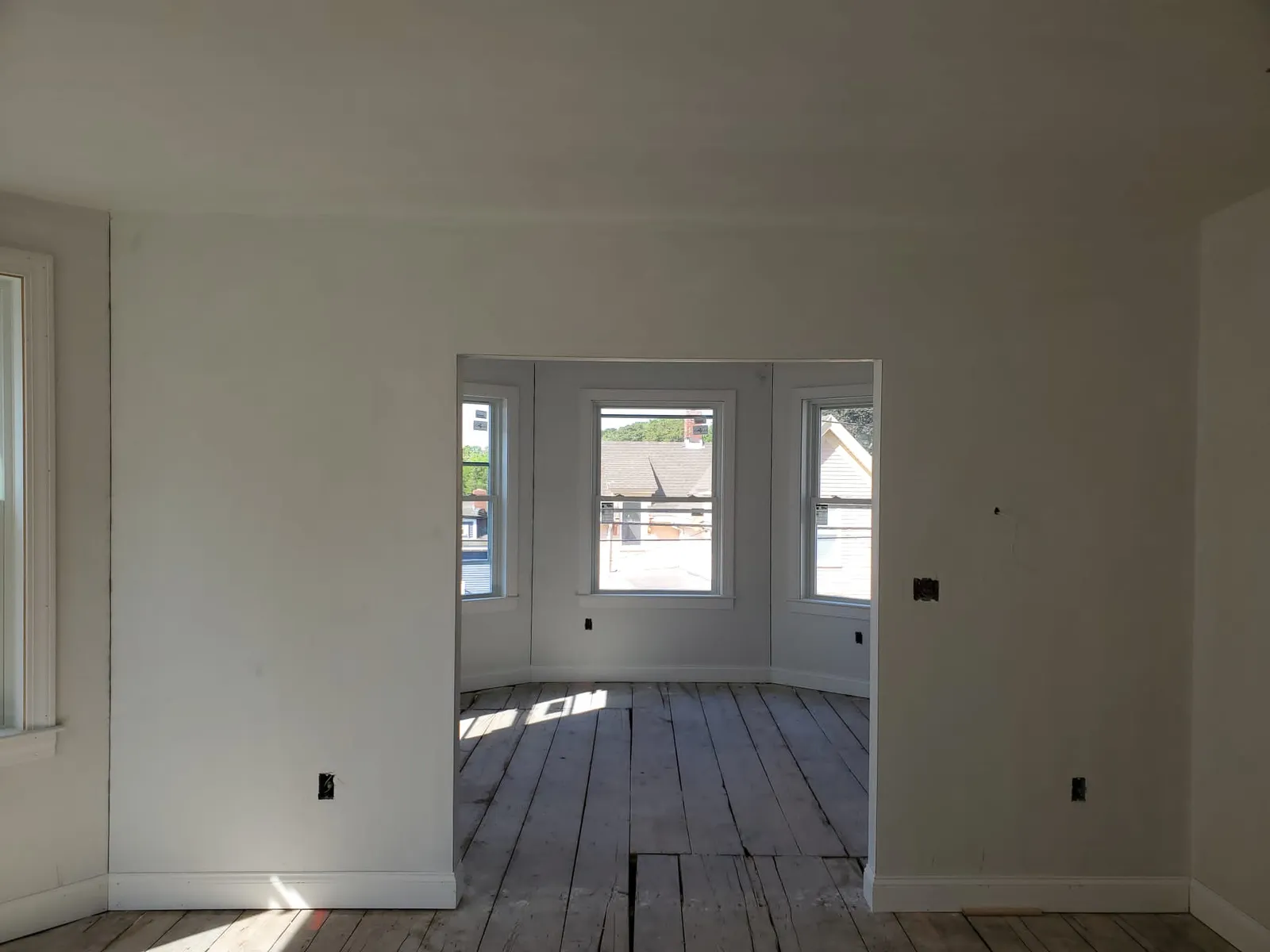 Wall plastering work by Boston Strong Plastering on the North Shore