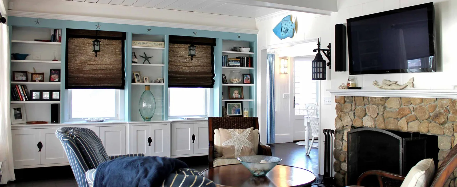 Cape Cod Coastal Living Room Renovation