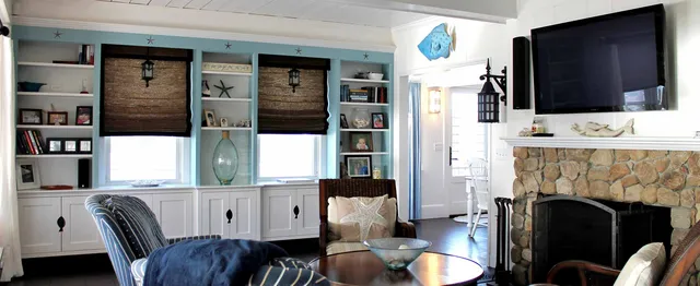 Cape Cod Coastal Living Room Renovation