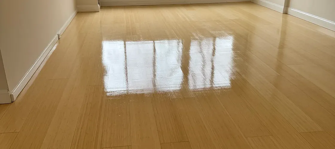 Commercial floor sanding services Cambridge MA - large office space hardwood floor refinishing with dustless sanding equipment and professional finish