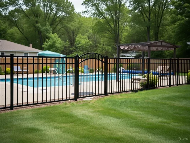 Pool-Code-fence-installation