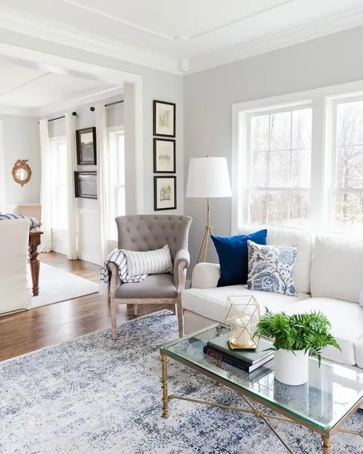 Bright living room maintained with regular cleaning