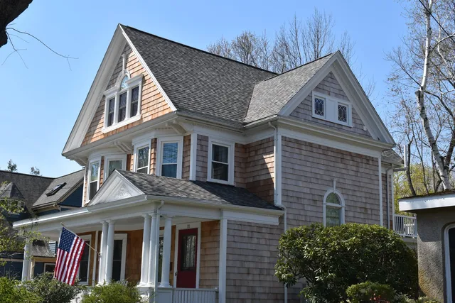 Completed roofing project on a Greater Boston home
