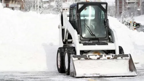 snow plowing