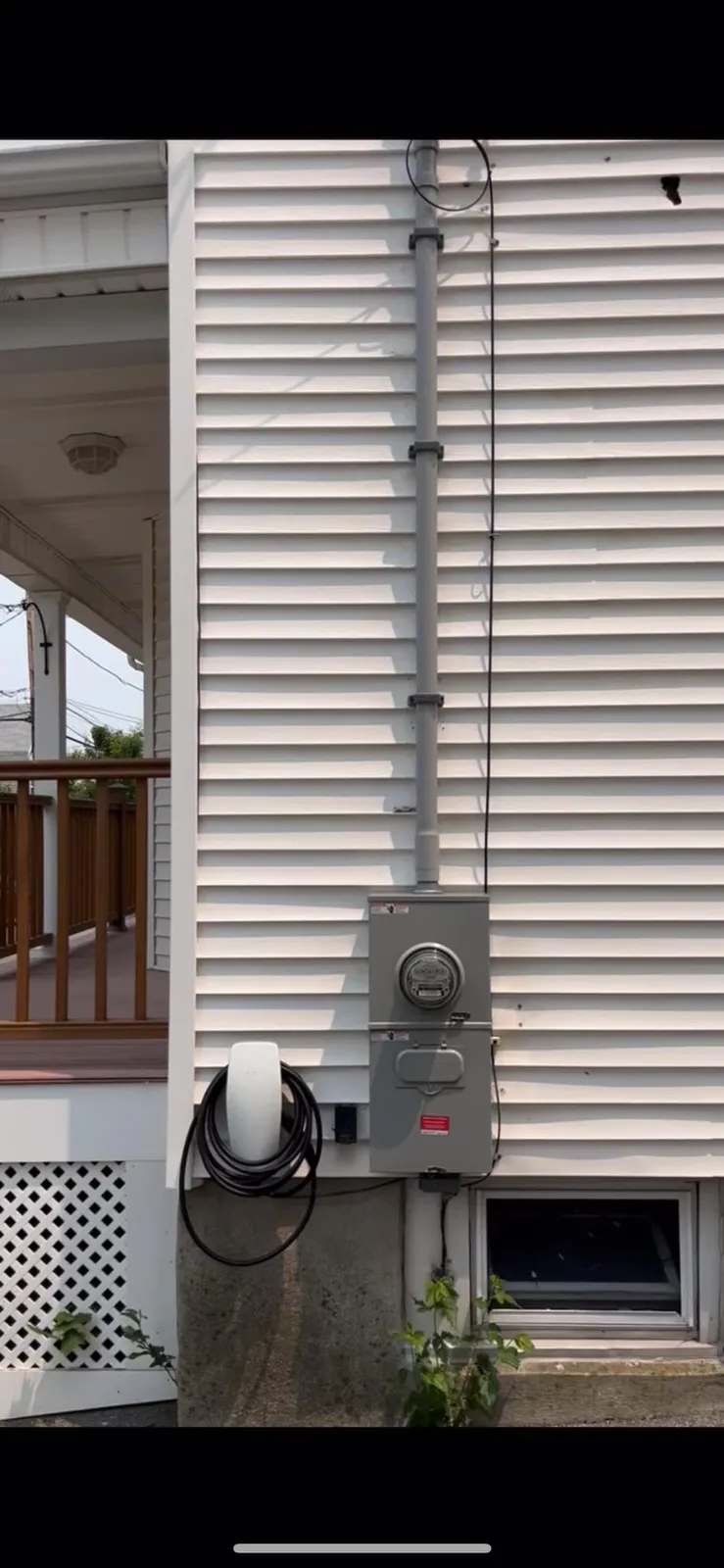 Exterior meter and service equipment