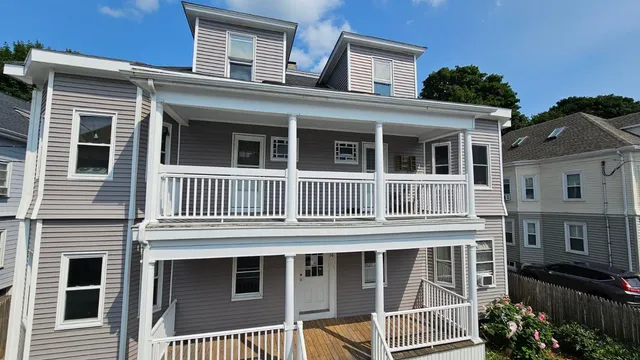 Multi-family renovation with porches