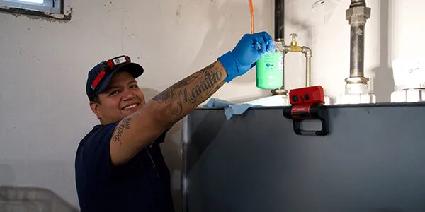 heating oil storage tank installation by fawcett energy