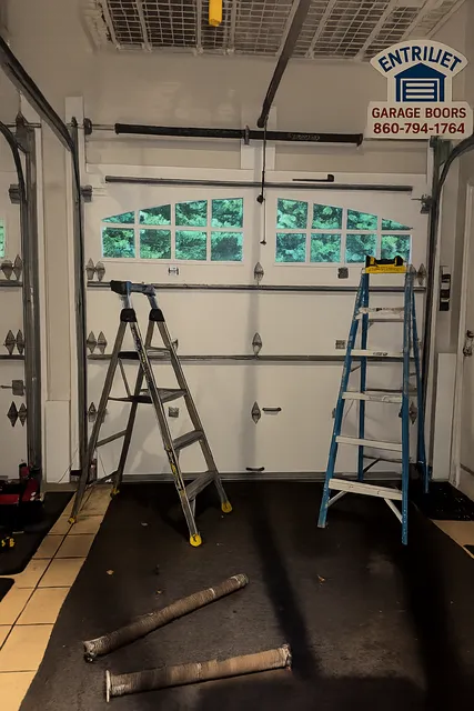 Heavy-duty garage door torsion spring replacement in Berlin CT