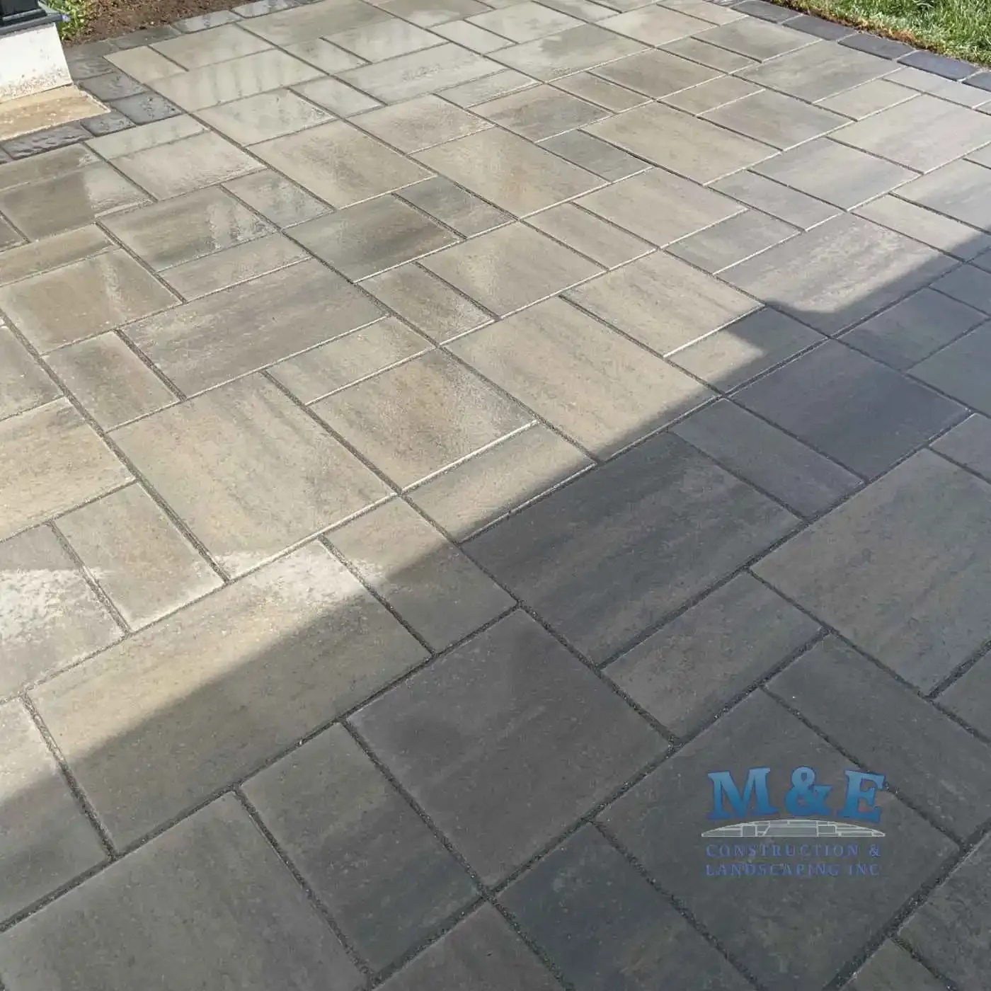 Paver patio installation