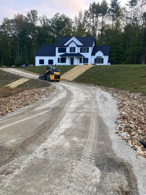 Residential Driveway Installation:  Expert residential driveway installation by Young's Hot Top Paving for lasting curb appeal.