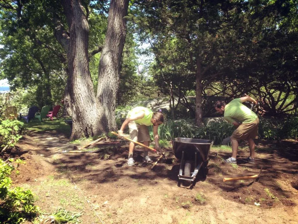 Patio installation. Scituate, MA