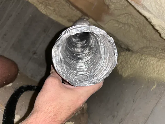 Dryer Vent Cleaning Cape Cod work photo