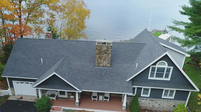 EPDM Roofing on Waterfront House
